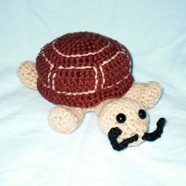turtle with mustache